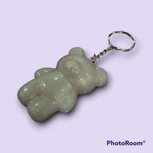 Iridescent Green Gummy Bear Keychain(Z222)